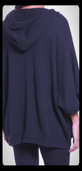 UGG Sweater Knit Zip-Up Poncho - Picture 2 of 8